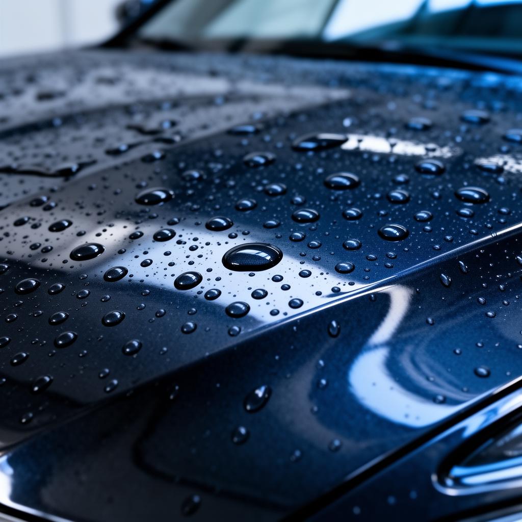 Ceramic coating hydrophobic beading