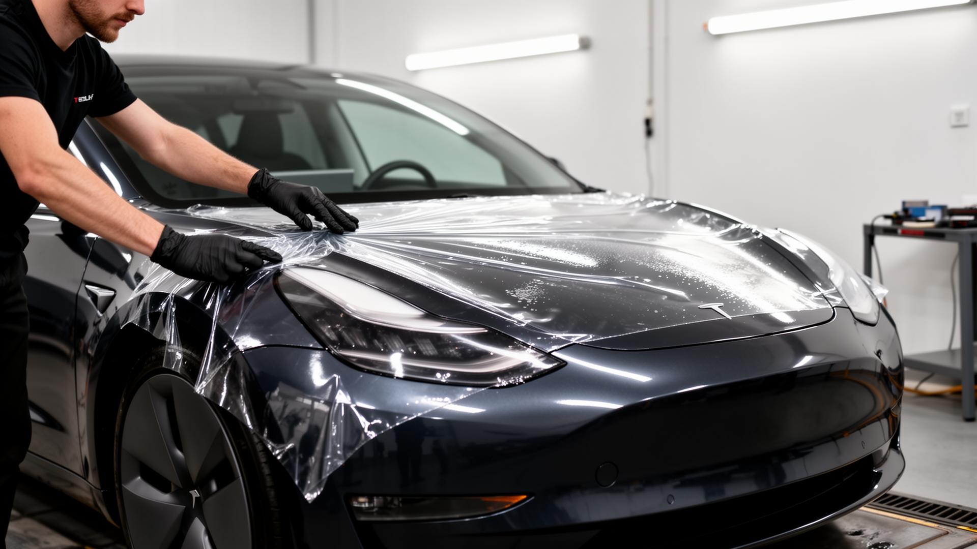 Tesla with PPF protection