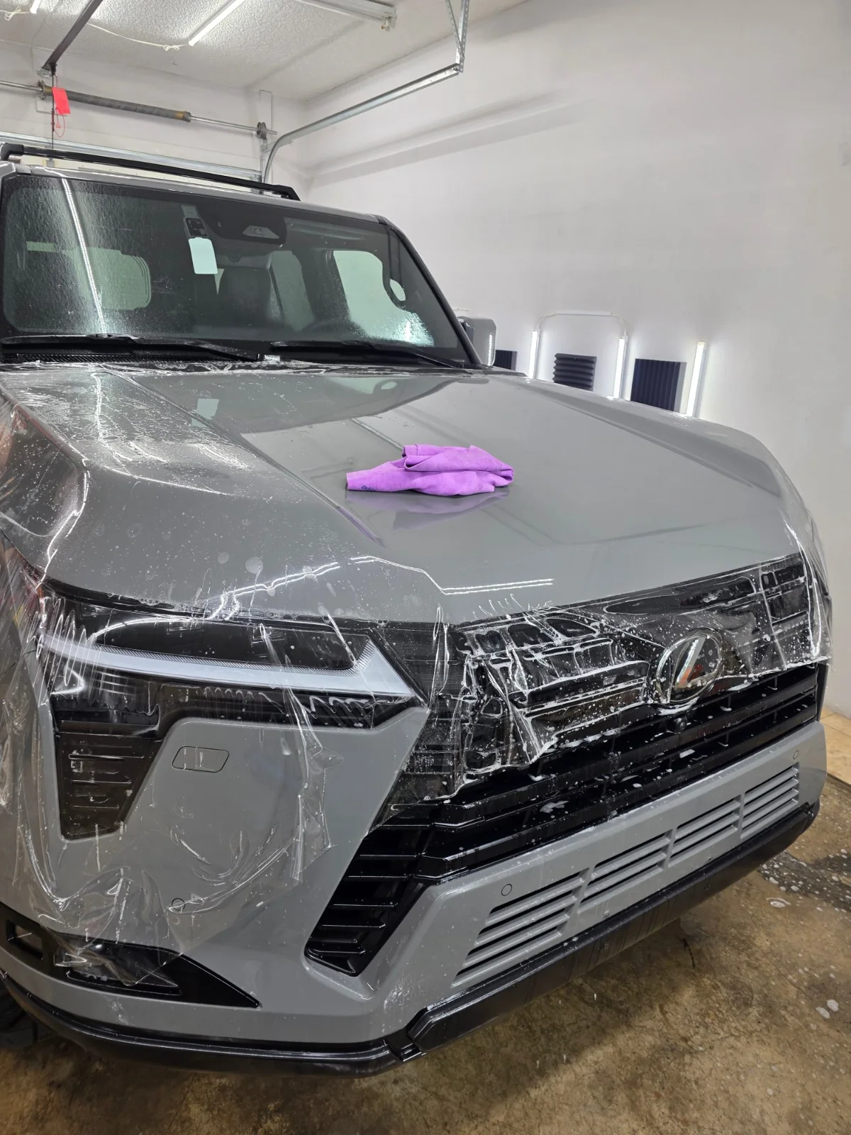 2026 Lexus GX550 during paint protection film installation in Medford, Oregon.