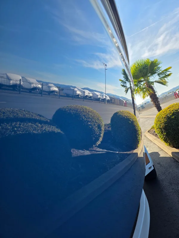 Additional view of the 2021 Malibu m220 during gel coat correction in Medford, Oregon.
