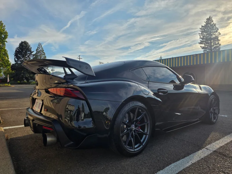 Finished 2026 Toyota Supra 3.0 following paint enhancement and protection in Medford, Oregon.